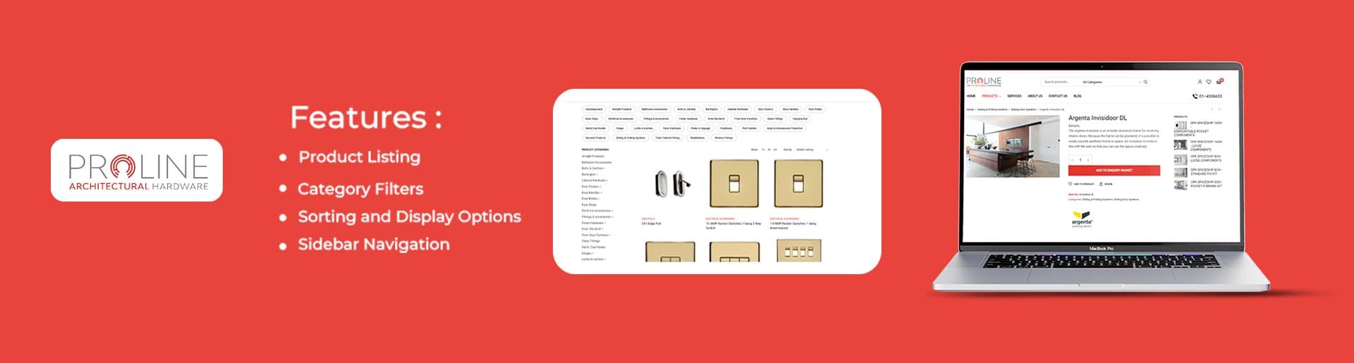 Feature-rich eCommerce platform created by Plex Bit for Proline